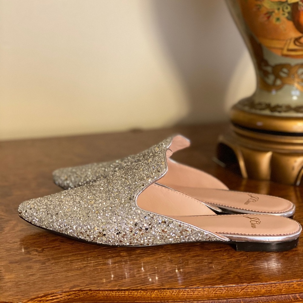 J Crew glitter slides - Picture 3 of 7